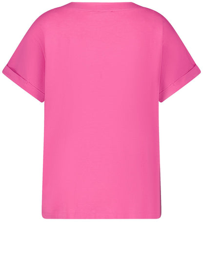T-Shirt mit appliziertem Wording