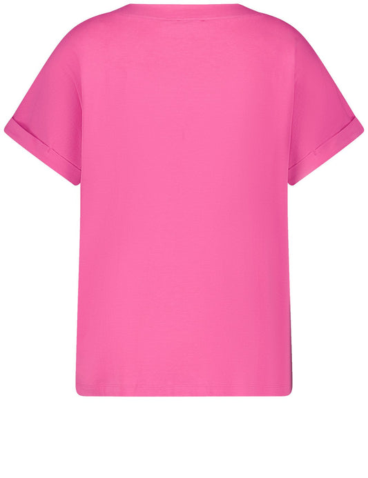 T-Shirt mit appliziertem Wording