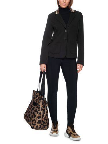 Einreihiger Blazer aus Beaver