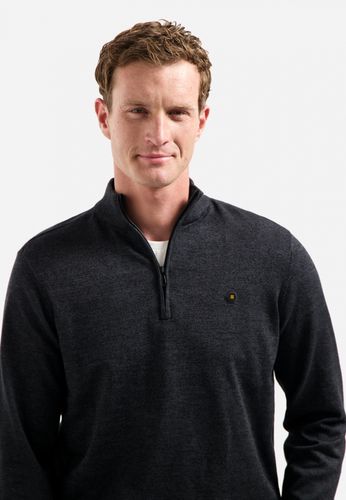 NO EXCESS Pullover Half Zip 2 Coloured Melange