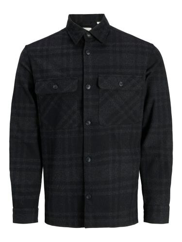JACK & JONES JPRRAYLE MELANGE CHECK L/S OVERSHI PLS