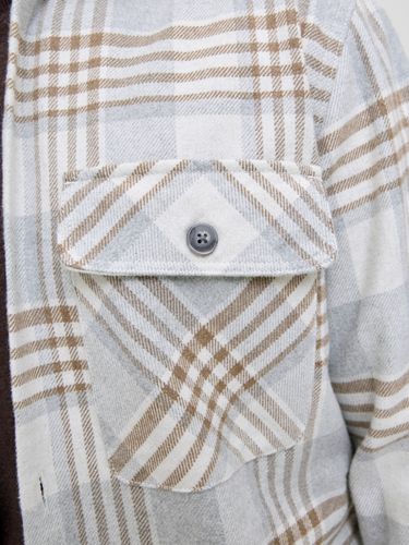 JACK & JONES JPRRAYLE MELANGE CHECK L/S OVERSHI PLS