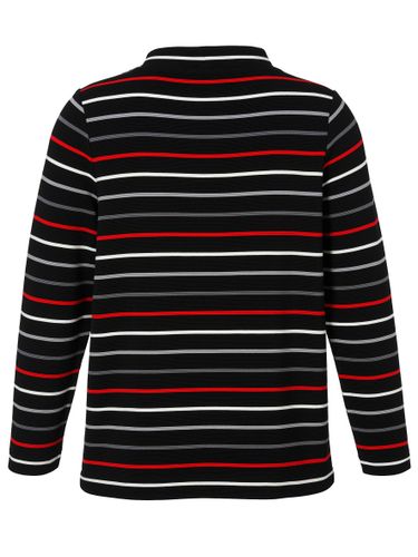 VIA APPIA Sweatshirt Kelchkragen 1/1 Arm Ringel