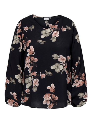 ONLY CARMAKOMA CARVICA LIFE L/S V-NECK TOP WVN NOOS 50