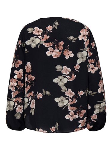 ONLY CARMAKOMA CARVICA LIFE L/S V-NECK TOP WVN NOOS