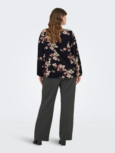 ONLY CARMAKOMA CARVICA LIFE L/S V-NECK TOP WVN NOOS