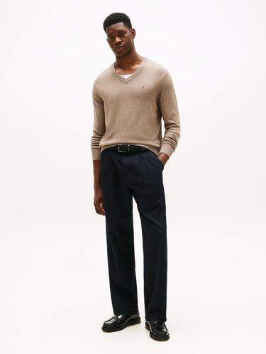 TOMMY HILFIGER PIMA ORG CTN CASHMERE V NECK