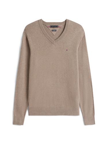 TOMMY HILFIGER PIMA ORG CTN CASHMERE V NECK