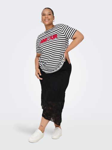 ONLY CARMAKOMA CARKIKO LIFE S/S O-NECK TERRY TOP JRS