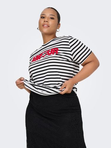 ONLY CARMAKOMA CARKIKO LIFE S/S O-NECK TERRY TOP JRS