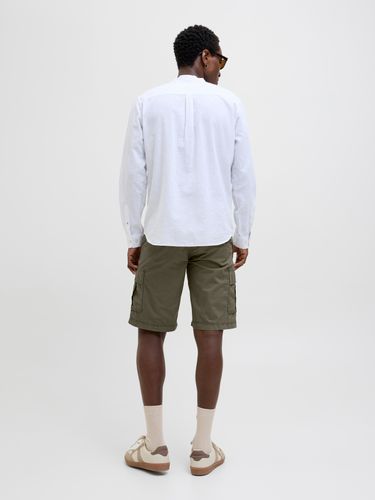 JACK&JONES BERMUDA CARGO MISTO LINO PER UOMO E RAGAZZO TAGLIE FORTI JACK&JONES BERMUDA CARGO MISTO LINO PER UOMO E RAGAZZO TAGLIE FORTI