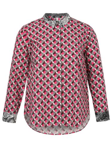 FRAPP Bluse Hemdkragen 1/1 Arm Druck 48