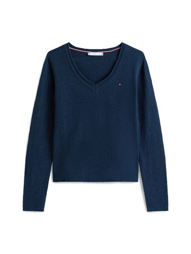TOMMY HILFIGER SOFT WOOL V-NK LS SWEATER