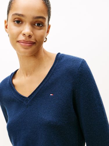 TOMMY HILFIGER SOFT WOOL V-NK LS SWEATER