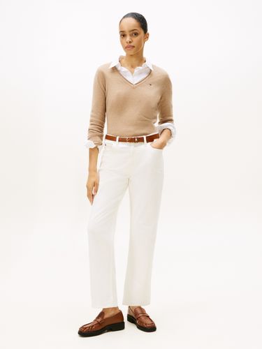 TOMMY HILFIGER SOFT WOOL V-NK LS SWEATER