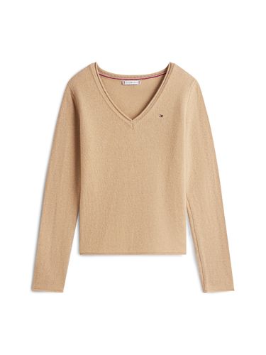 TOMMY HILFIGER SOFT WOOL V-NK LS SWEATER