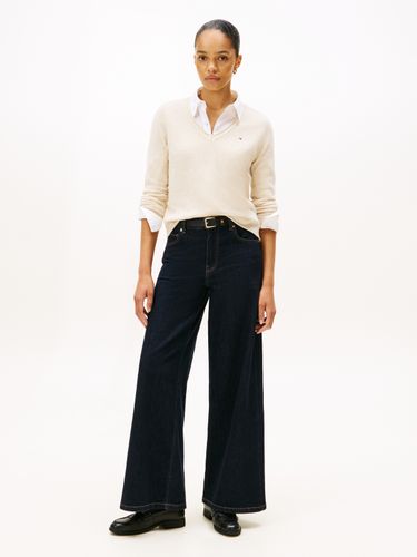 TOMMY HILFIGER SOFT WOOL V-NK LS SWEATER