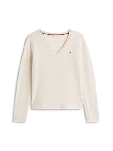 TOMMY HILFIGER SOFT WOOL V-NK LS SWEATER