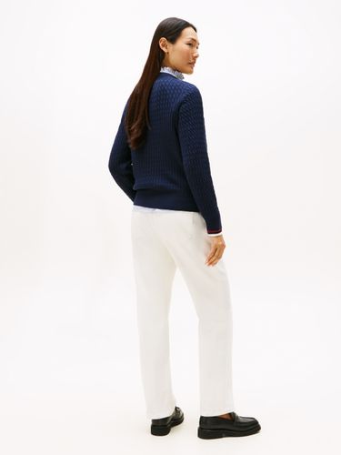 TOMMY HILFIGER CO CABLE FINE GG C-NK LS SWT