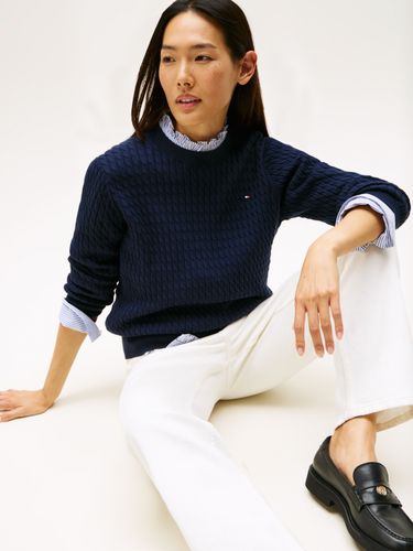 TOMMY HILFIGER CO CABLE FINE GG C-NK LS SWT