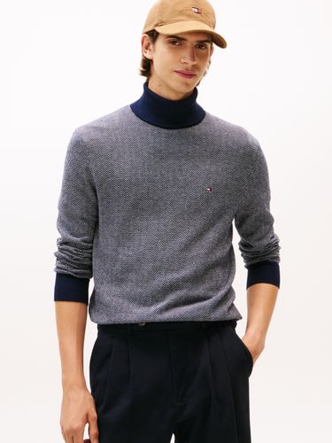 TOMMY HILFIGER PIMA CTN CASH HERRINGBONE ROLL