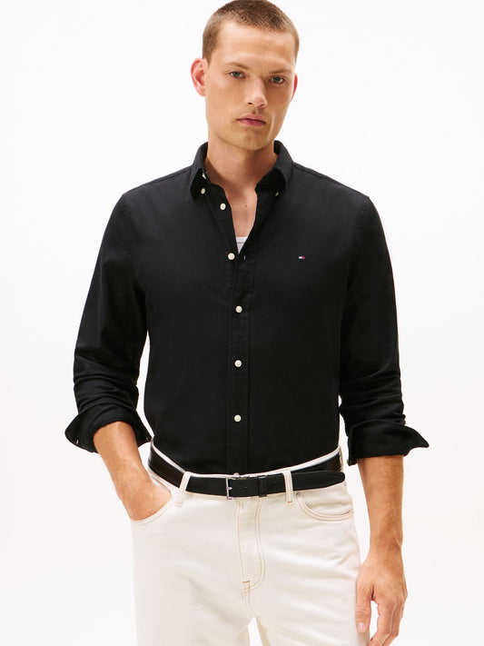 TOMMY HILFIGER FLEX FLANNEL SOLID RF SHIRT