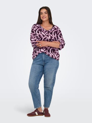 ONLY CARMAKOMA CARTYLA LIFE 3/4 BLOUSE AOP