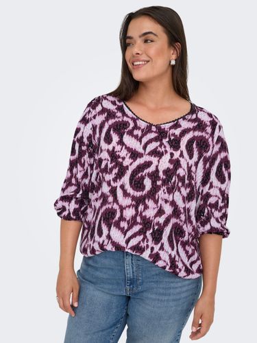 ONLY CARMAKOMA CARTYLA LIFE 3/4 BLOUSE AOP