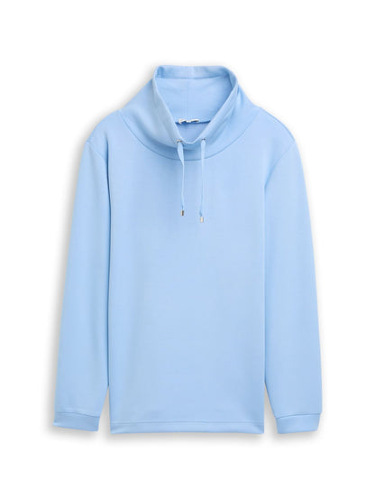 TOM TAILOR Plus Size - Scuba Sweatshirt mit Stehkragen