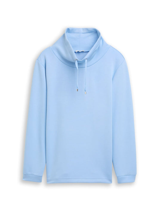 TOM TAILOR Plus Size - Scuba Sweatshirt mit Stehkragen