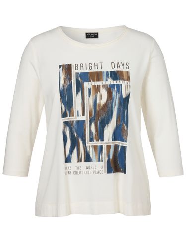 VIA APPIA T-Shirt Rundhals 3/4 Arm Motiv Strass 50