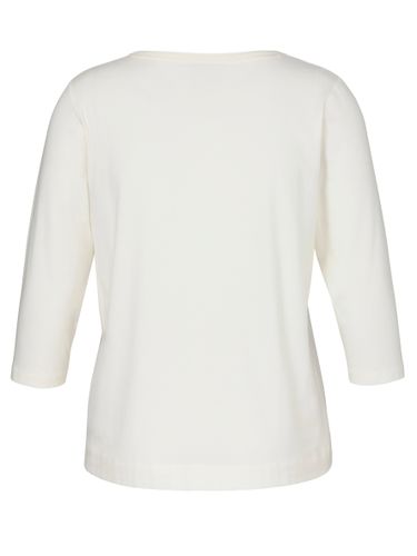 VIA APPIA T-Shirt Rundhals 3/4 Arm Motiv Strass