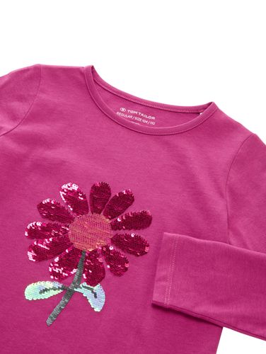 TOM TAILOR Langarmshirt mit Wendepailletten