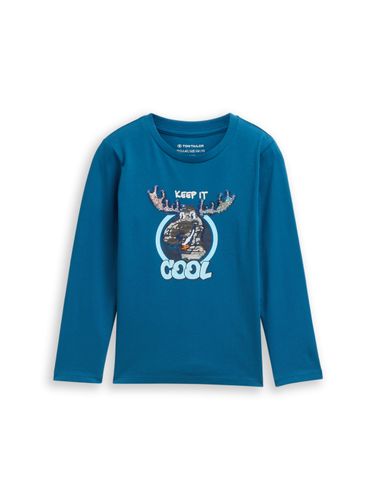 TOM TAILOR Langarmshirt mit Wendepailletten