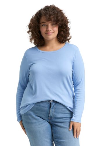 TOM TAILOR Plus Size - Basic Slim Fit Langarmshirt