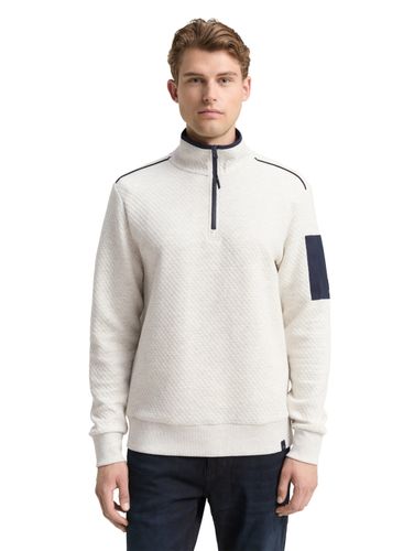 TOM TAILOR Troyer Sweatshirt mit Ärmeltasche