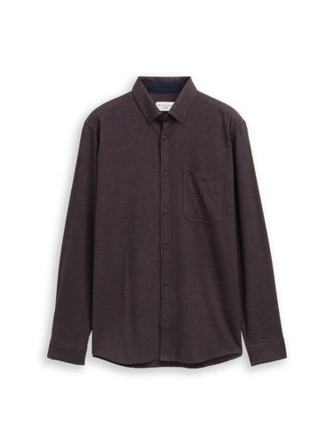 TOM TAILOR Regular Fit Soft-Touch Hemd in Melange-Optik
