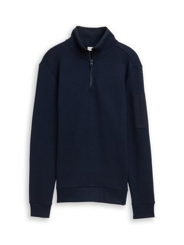 TOM TAILOR Troyer Sweatshirt mit Ärmeltasche XXL