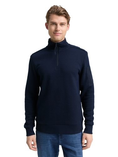 TOM TAILOR Troyer Sweatshirt mit Ärmeltasche