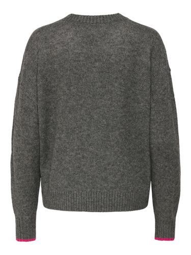 ONLY ONLNEW AMOUR LS TEXT O-NECK CS KNT S