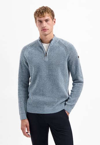 NO EXCESS Pullover Half Zip 2 Colored Chenille