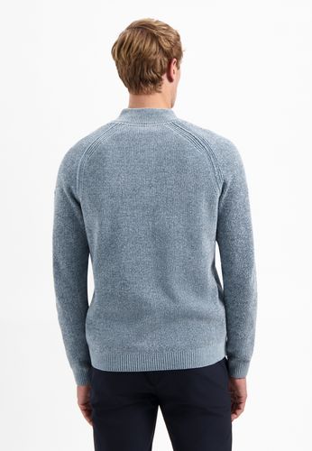 NO EXCESS Pullover Half Zip 2 Colored Chenille