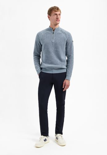 NO EXCESS Pullover Half Zip 2 Colored Chenille