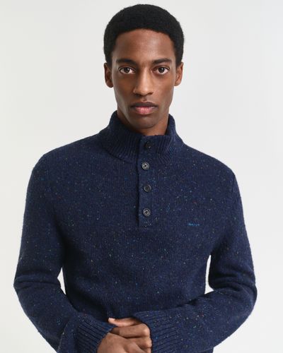 GANT Geknöpfter Wollmix Troyer mit Noppenstruktur