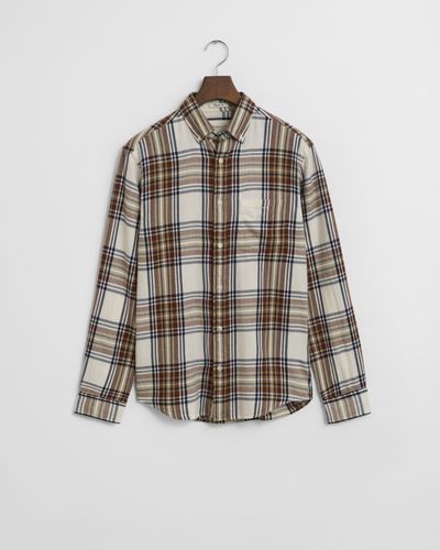 Regular Fit Windblown Flannel Karohemd