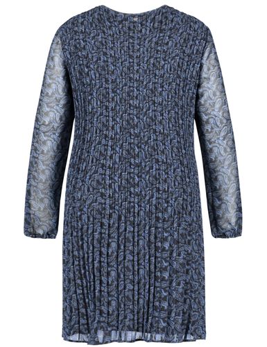 SAMOON Plisseekleid mit Paisley-Print