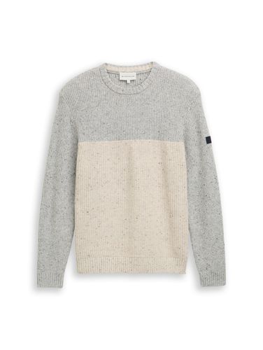 TOM TAILOR Strickpullover mit Strukturmix XXL