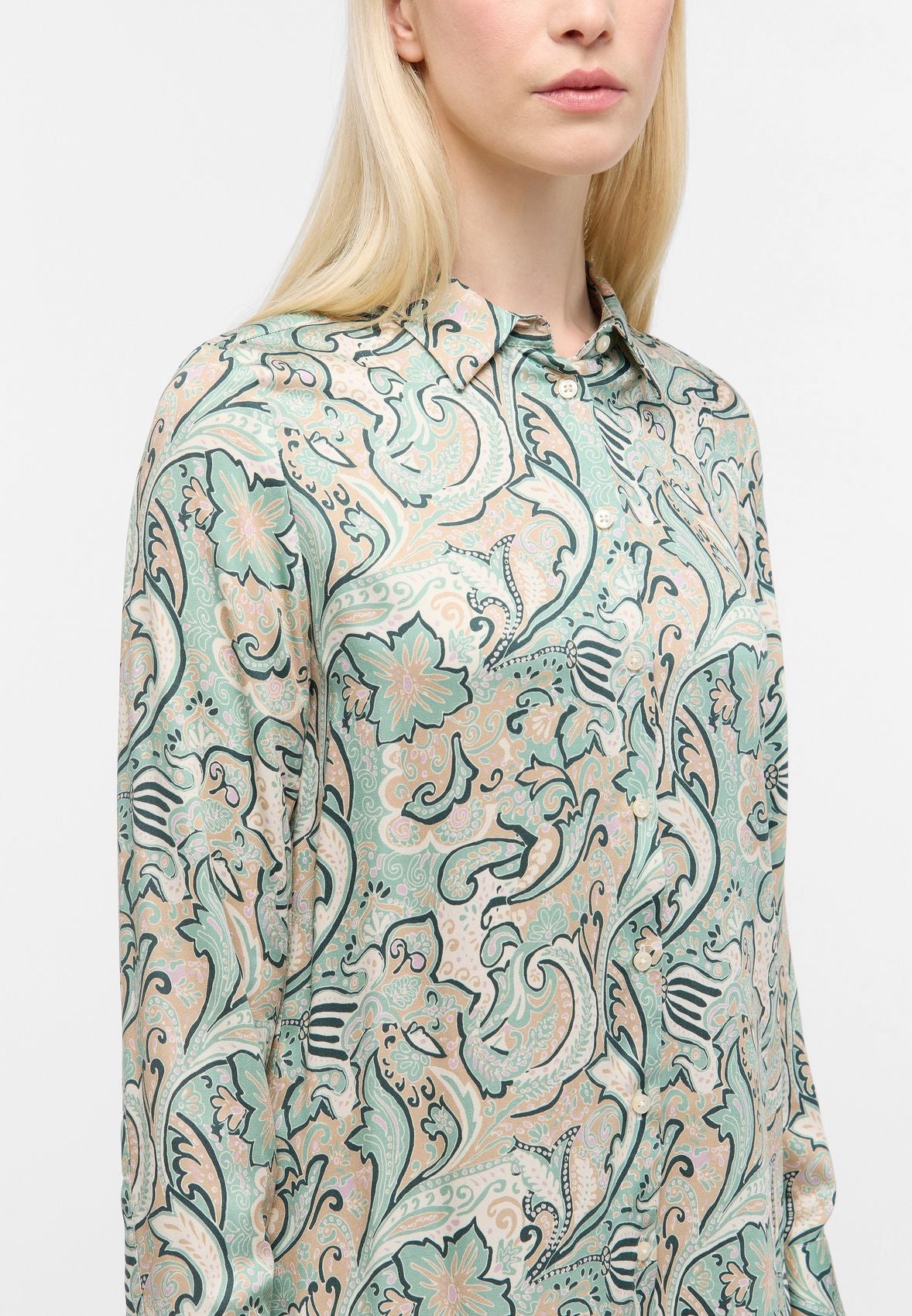 ETERNA Bluse Viskose Langarm