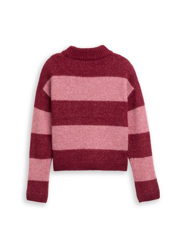 TOM TAILOR Cropped Strickpullover mit Colour Blocking