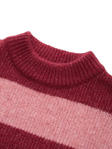 TOM TAILOR Cropped Strickpullover mit Colour Blocking